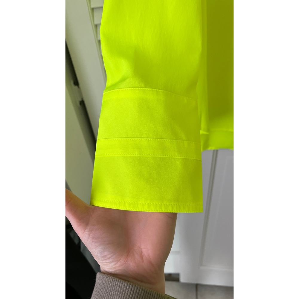 NWT Serena Bute London Women's Oversized Shirt Neon Yellow Sz Large - Picture 4 of 7